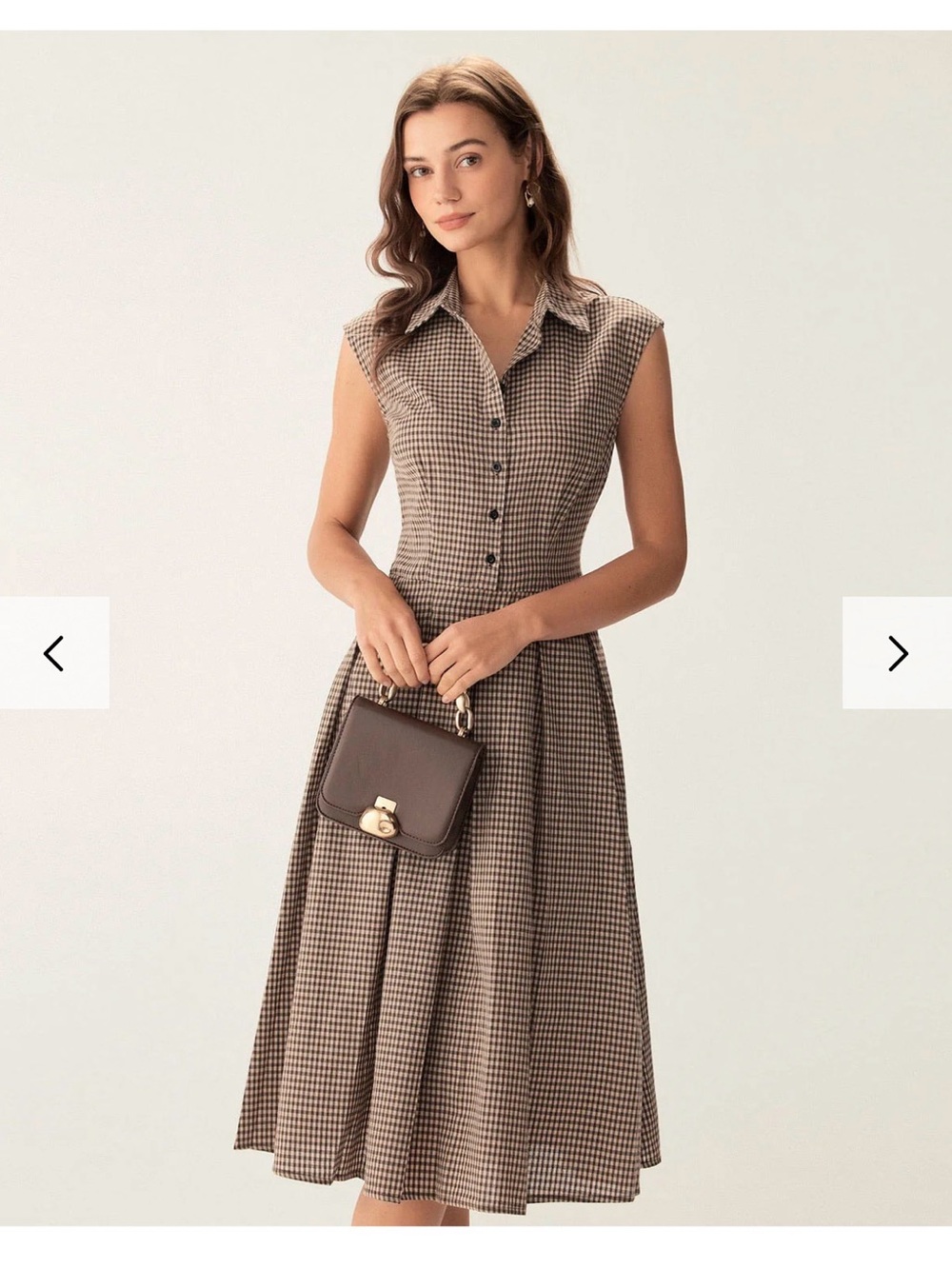 Classic Brown Shirt Dress